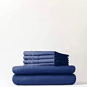CGK Unlimited, Navy Blue, 6 piece, King Size Sheet Set